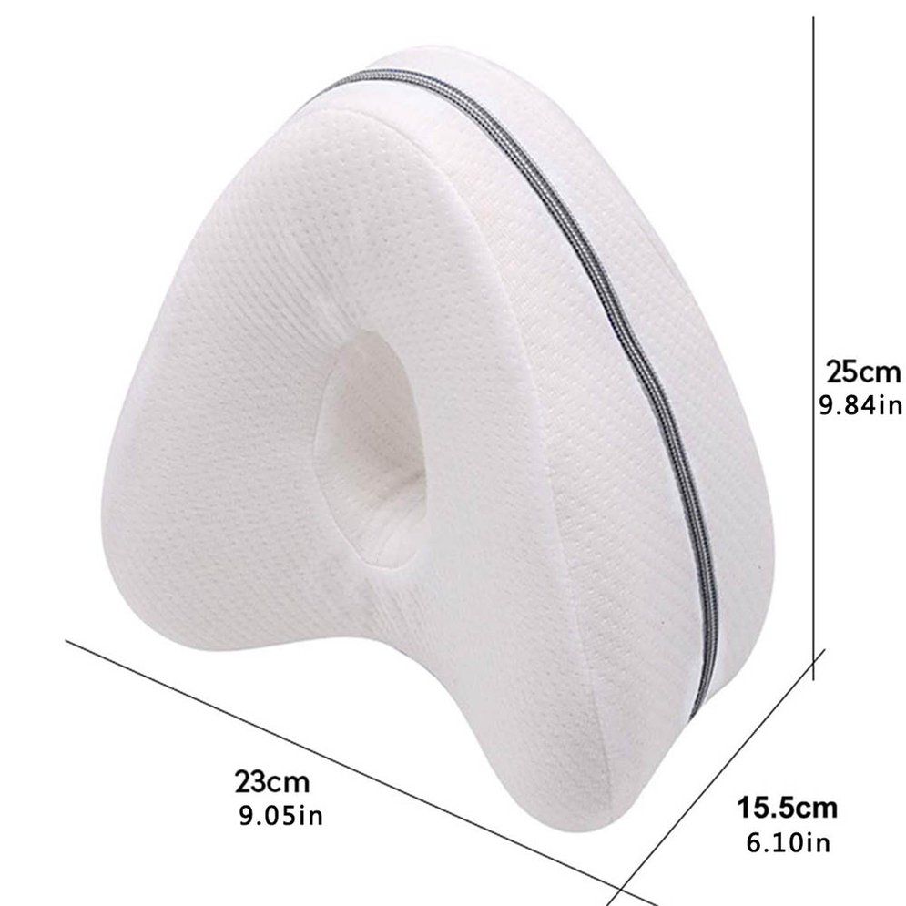 Polyurethane Memory Foam Heart Shaped Leg Pillow Love Knee Pads For Pregnant Women Beautiful Leg Memory Pillow White