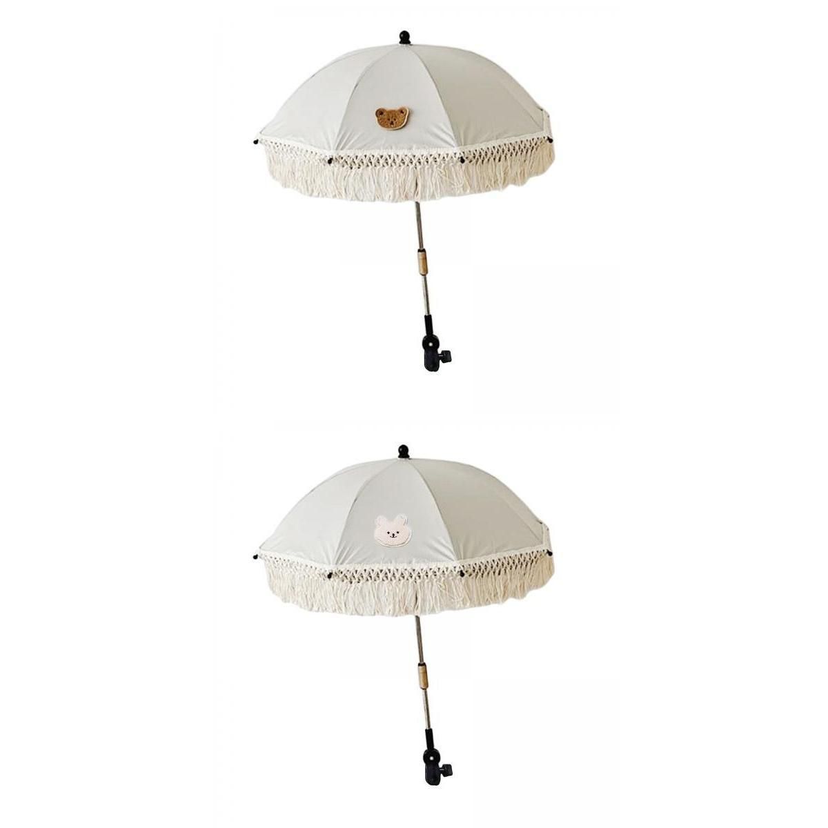 2x Baby Parasol Infant Cover Canopy Covers For Beach Chair