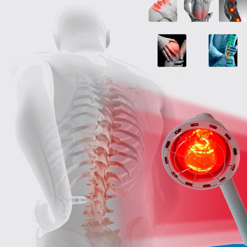 E27 Infrared Heat Lamp Heating Therapy Light Therapeutic Pain Relief Health Bulb 275W Physiotherapy Instrument Massage Health #-