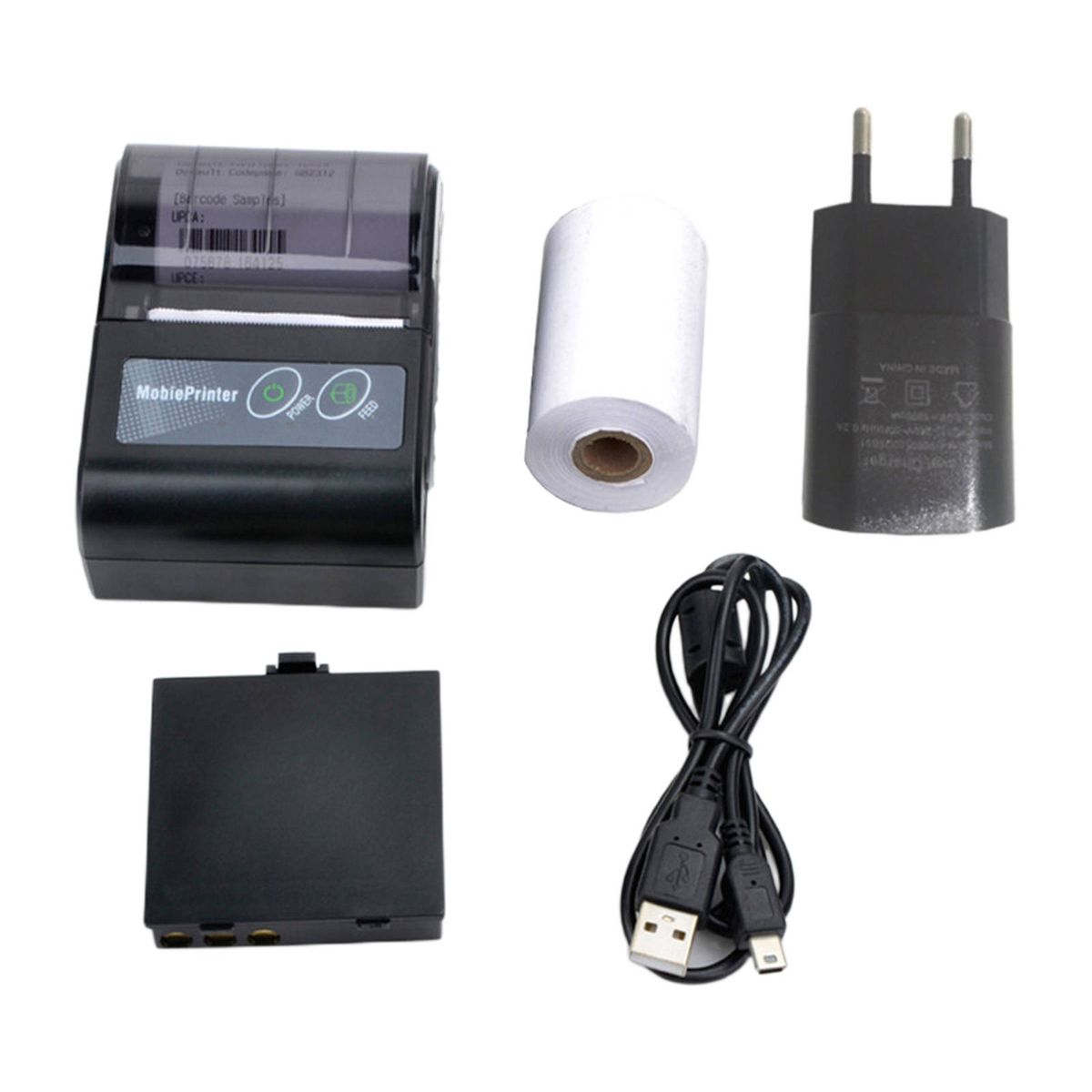 Mini Portable Bluetooth Printer Thermal Receipt Printer Mobile