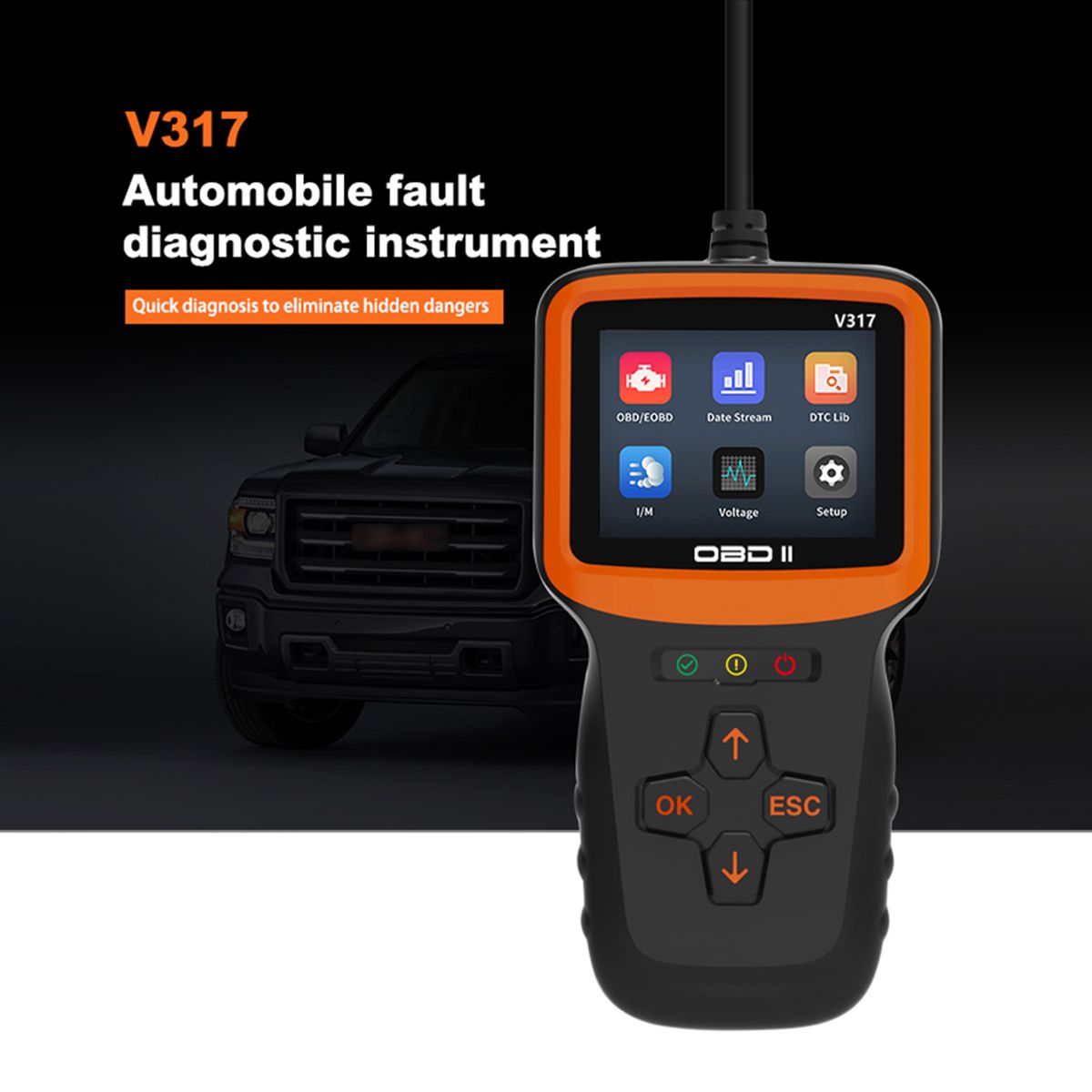 Car OBDII Scanner Code Reader Engine Fault Code Reader