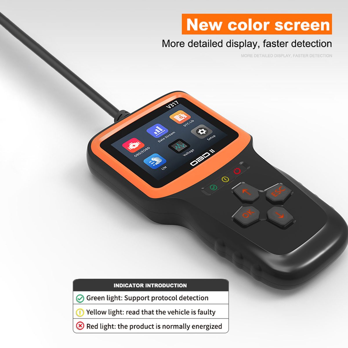 Car OBDII Scanner Code Reader Engine Fault Code Reader