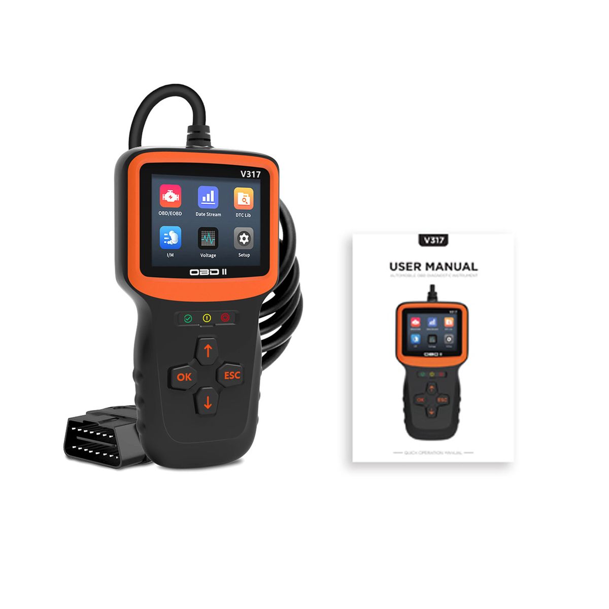 Car OBDII Scanner Code Reader Engine Fault Code Reader