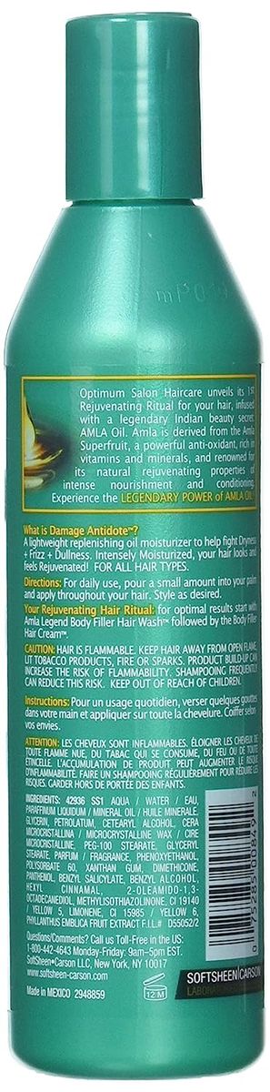 SoftSheen-Carson Optimum Salon Haircare Amla Legend Damage Antidote Oil Moisturizer, 8.5 Fl Oz