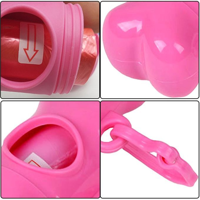 Garbage Bag Pet Waste Bag Dispenser Plasti  Garbage Bag Dispenser  Arrier  Ase-pink