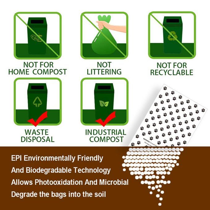 Dog Poop Bags For Cat Pet Waste, Pick Up Clean Refills On Roll,W/