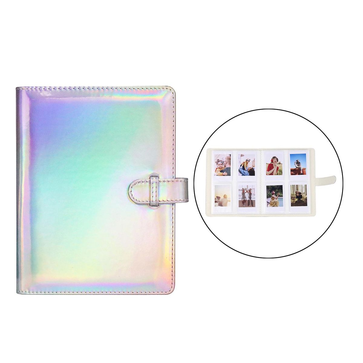 Portable 128 Pockets Mini Camera Photo Album Book For