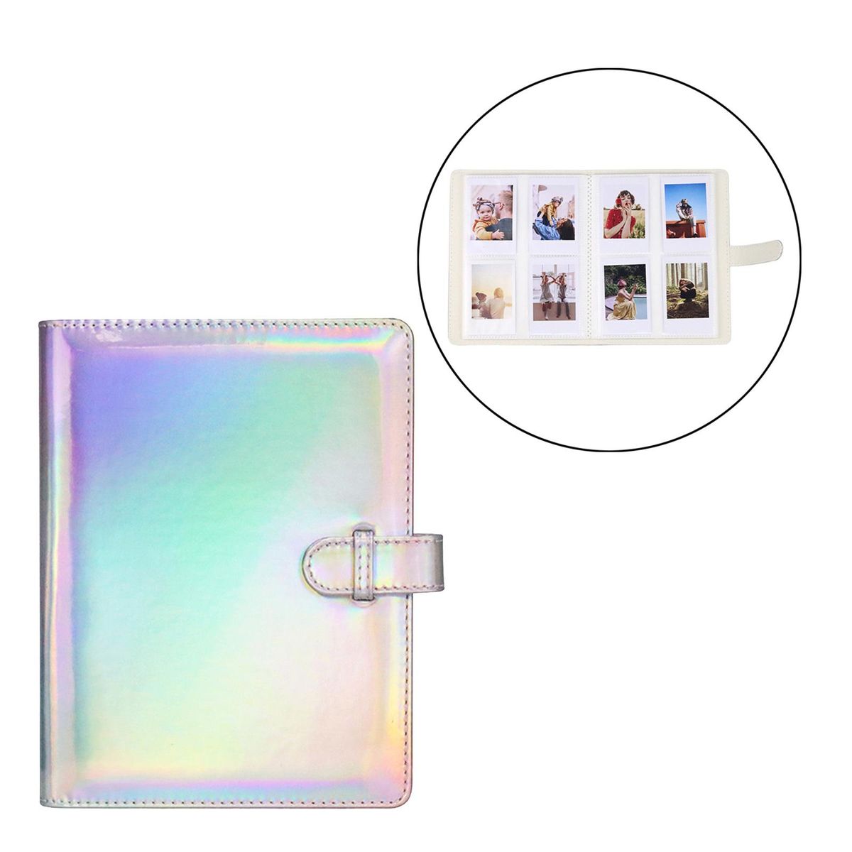 Portable 128 Pockets Mini Camera Photo Album Book For