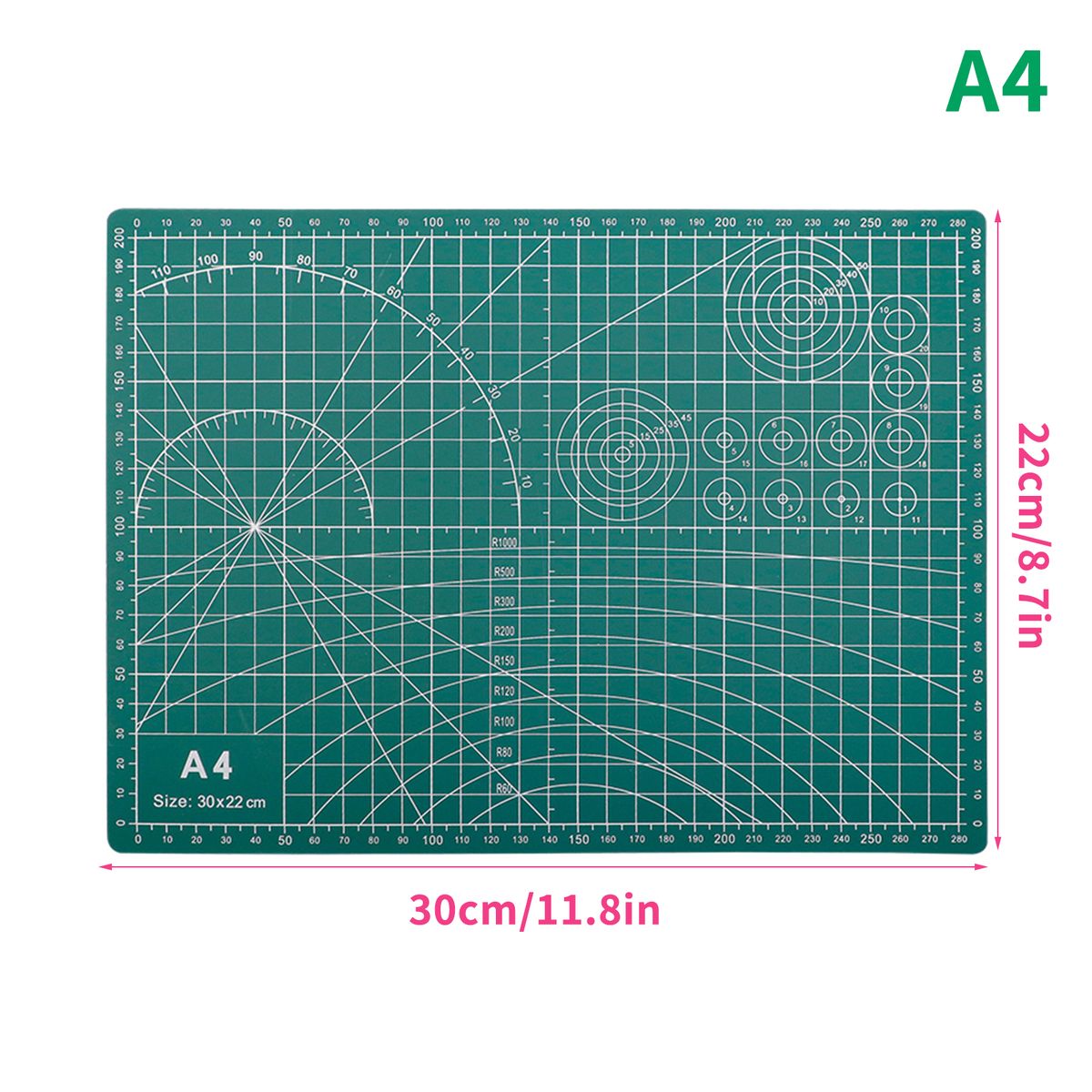 A4 Self Healing Cutting Mat Double-sided Non-slip PVC