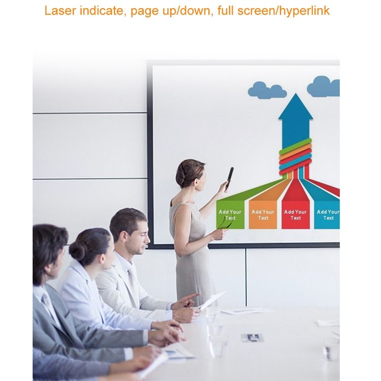VIBOTON PP936 3R 2.4GHz Wireless Transmission Multimedia Presenter With 650mm Red Light Laser Pointer & USB Receiver For Projector / PC / Laptop