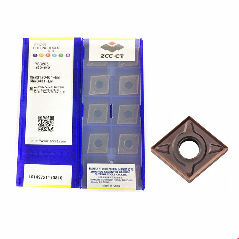 ZCC.CT 10P CNMG120404/120408-EF/EM YBG205 CNC Indexable Turning Tool Carbide Insert F