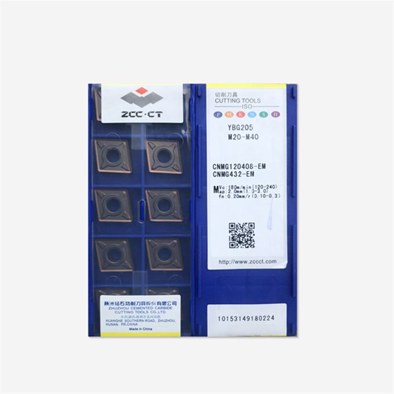 ZCC.CT 10P CNMG120404/120408-EF/EM YBG205 CNC Indexable Turning Tool Carbide Insert F