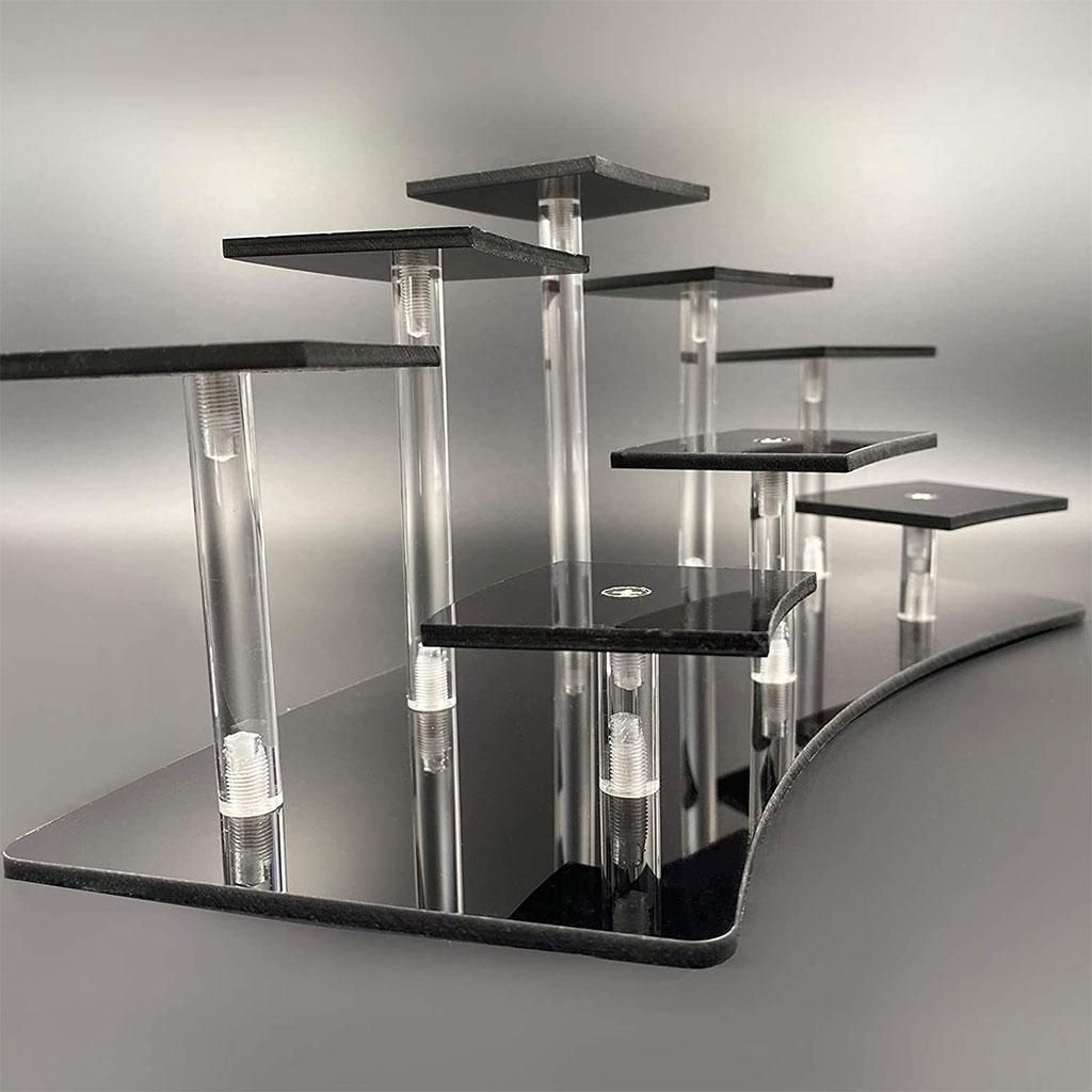 8-Layer Acrylic Riser Display Shelf Display Stand Shelf