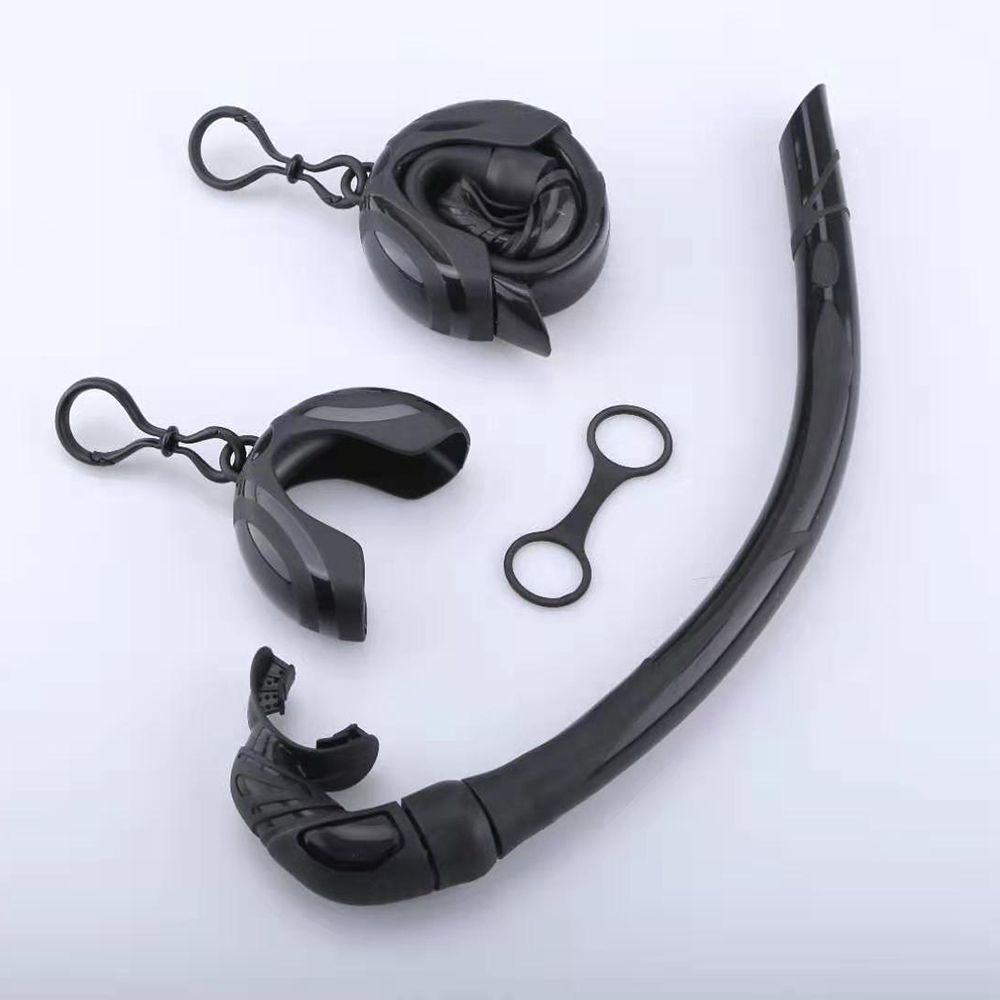 Silicone Foldable Snorkel With Compact Storage Case Women
