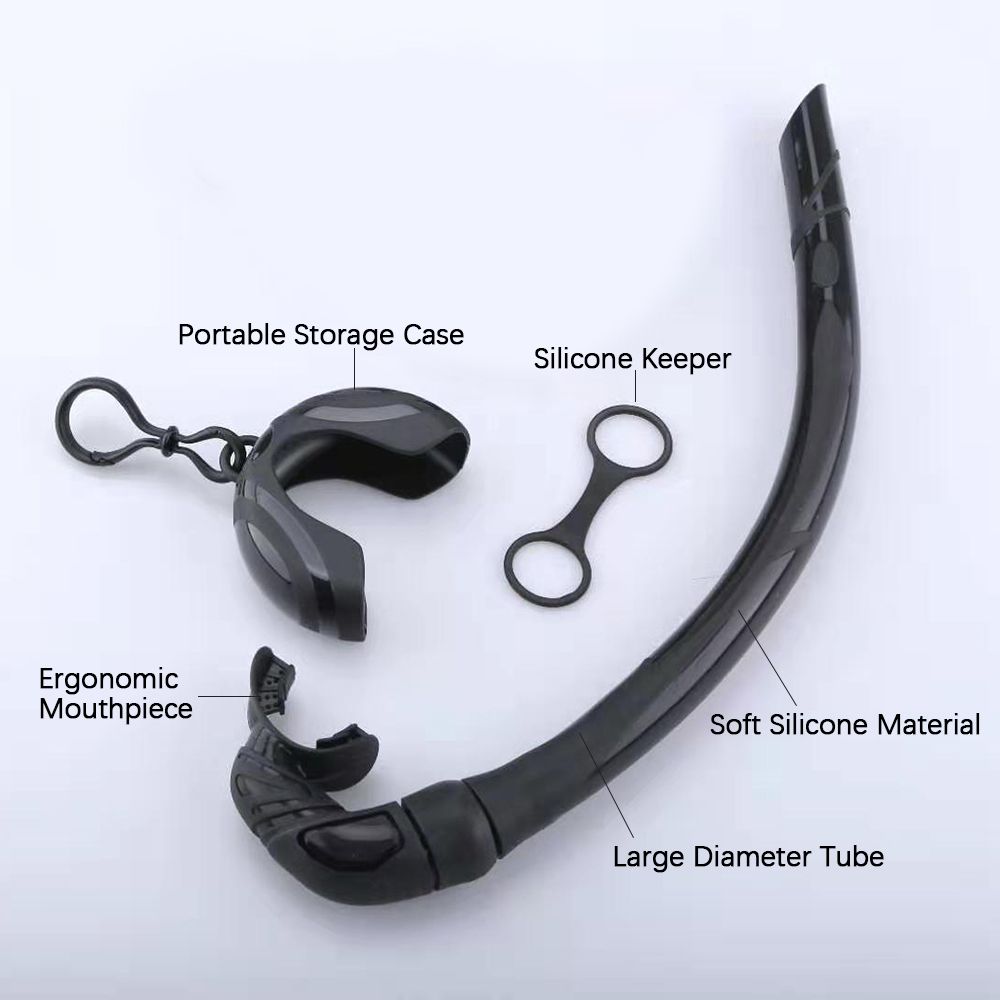 Silicone Foldable Snorkel With Compact Storage Case Women