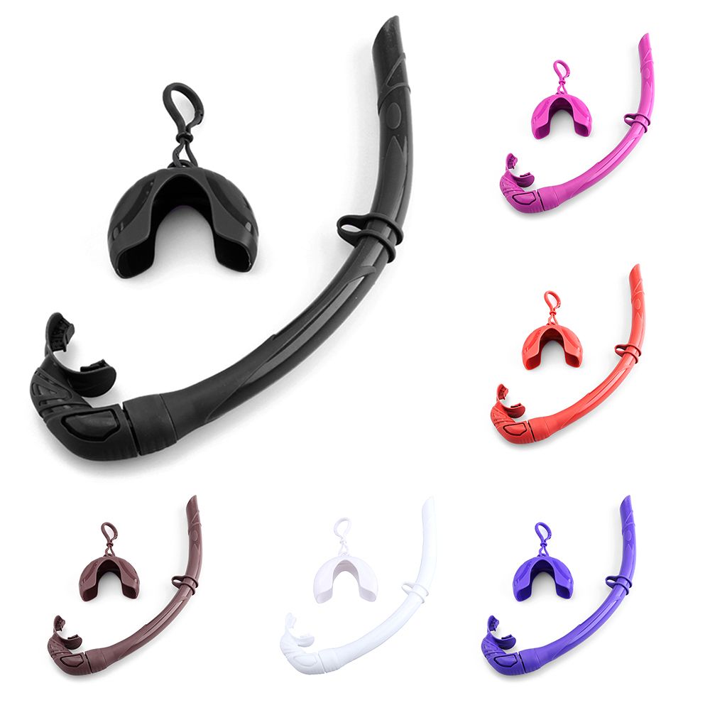 Silicone Foldable Snorkel With Compact Storage Case Women