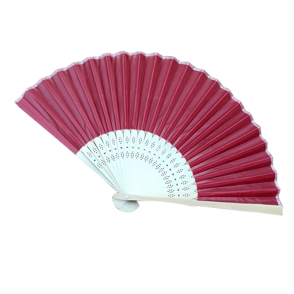 Dancing #02 Fan Painting Favor Folding Spun Wedding Fans Party Chinese Bamboo Calligraphy Held Writing Silk Black Hand