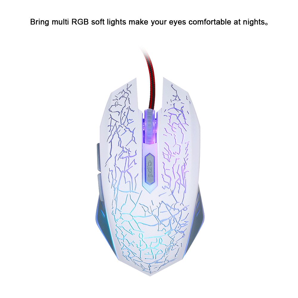 Gaming Mouse Wired RGB Ergonomic Game Mouse USB Computer
