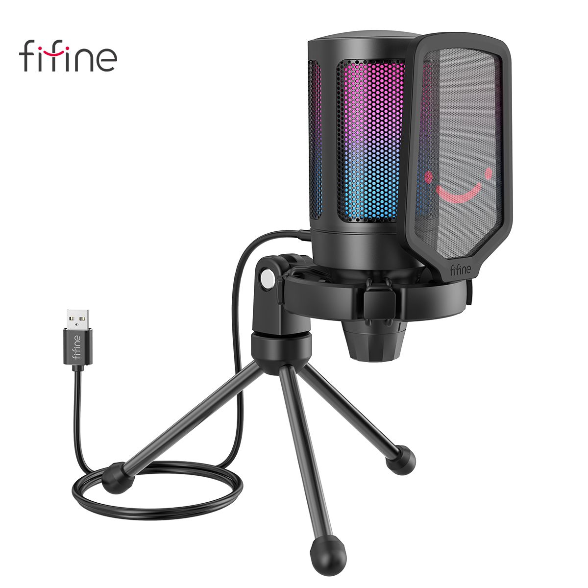 USB Condenser Gaming Microphone For PC PS4 PS5 MAC With Pop