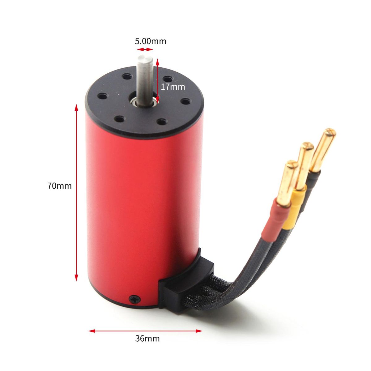S3670 2850KV Brushless Motor Sensorless Waterproof Motor and 120A Brushless ESC XT60 Plug Replacement for HSP HPI Traxxas 1/8 RC Car Truck