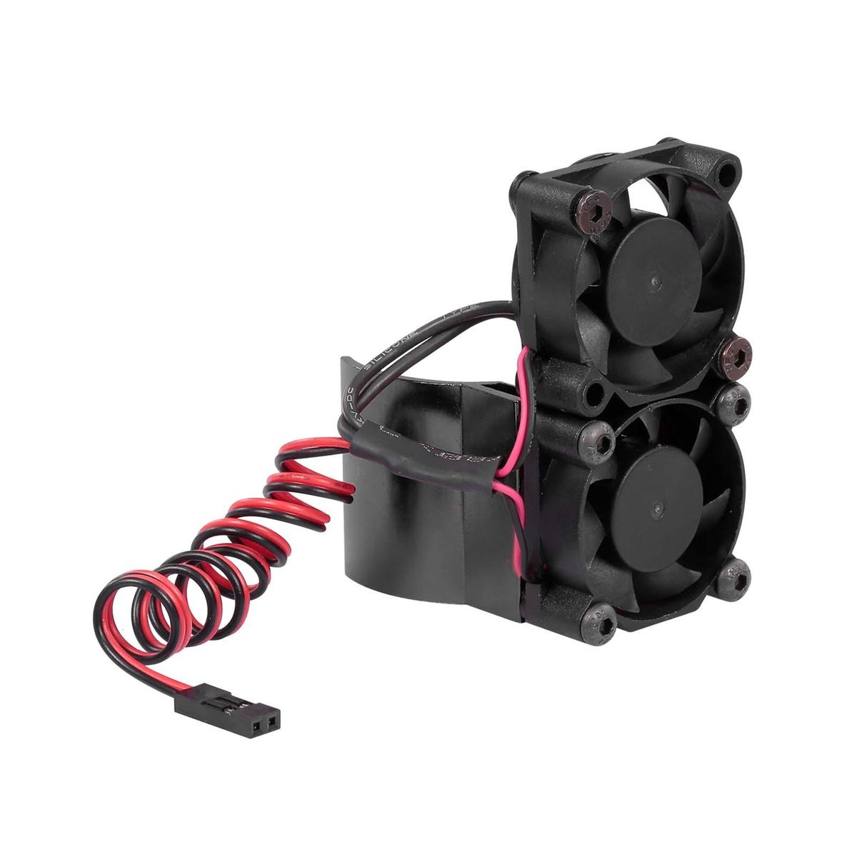 RC Car Motor Heatsink 550 540 Motor Double Cooling Fans with Thermal Sensor CNC Aluminum Alloy Heatsink for Traxxas Hsp Redcat Rc4wd Tamiya Axial SCX10 D90 HPI Car