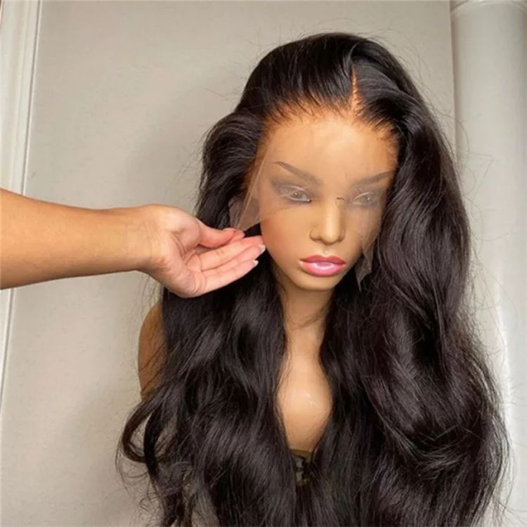 Get Beautiful, Bouncy Curls with Our Remy Hair Body Wave Frontal Wig - Featuring Baby Hair wig