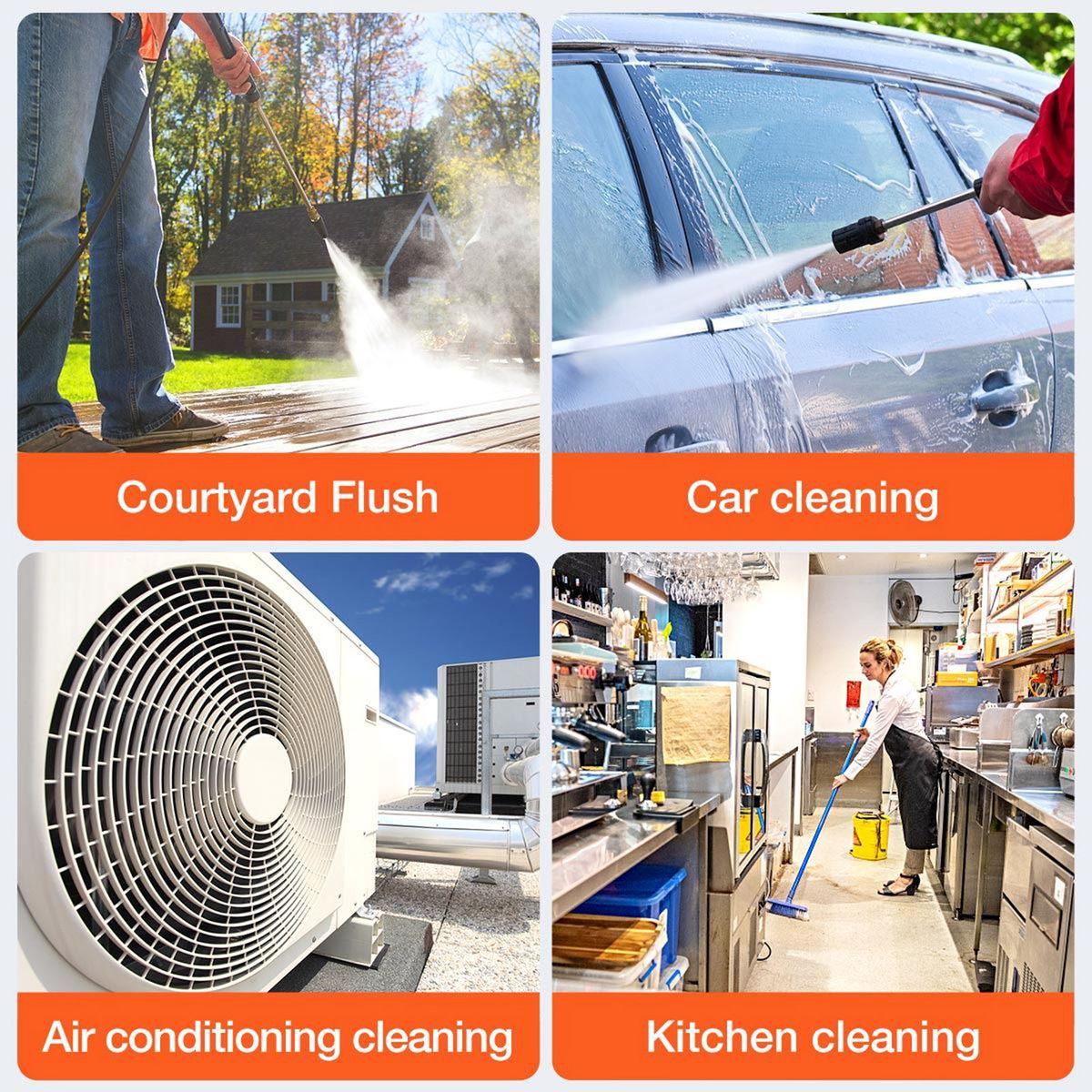 Cordless Pressure Washer, 150PSI Portable Pressure Cleaner
