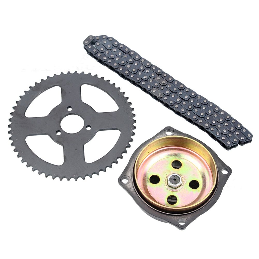 25H Chain 138 Links 68 Tooth Rear Sprocket 7 Teeth Clutch Gear Box / T8F 108Links 54T Sprocket 6T For Mini Moto Pocket Bike ATV Green