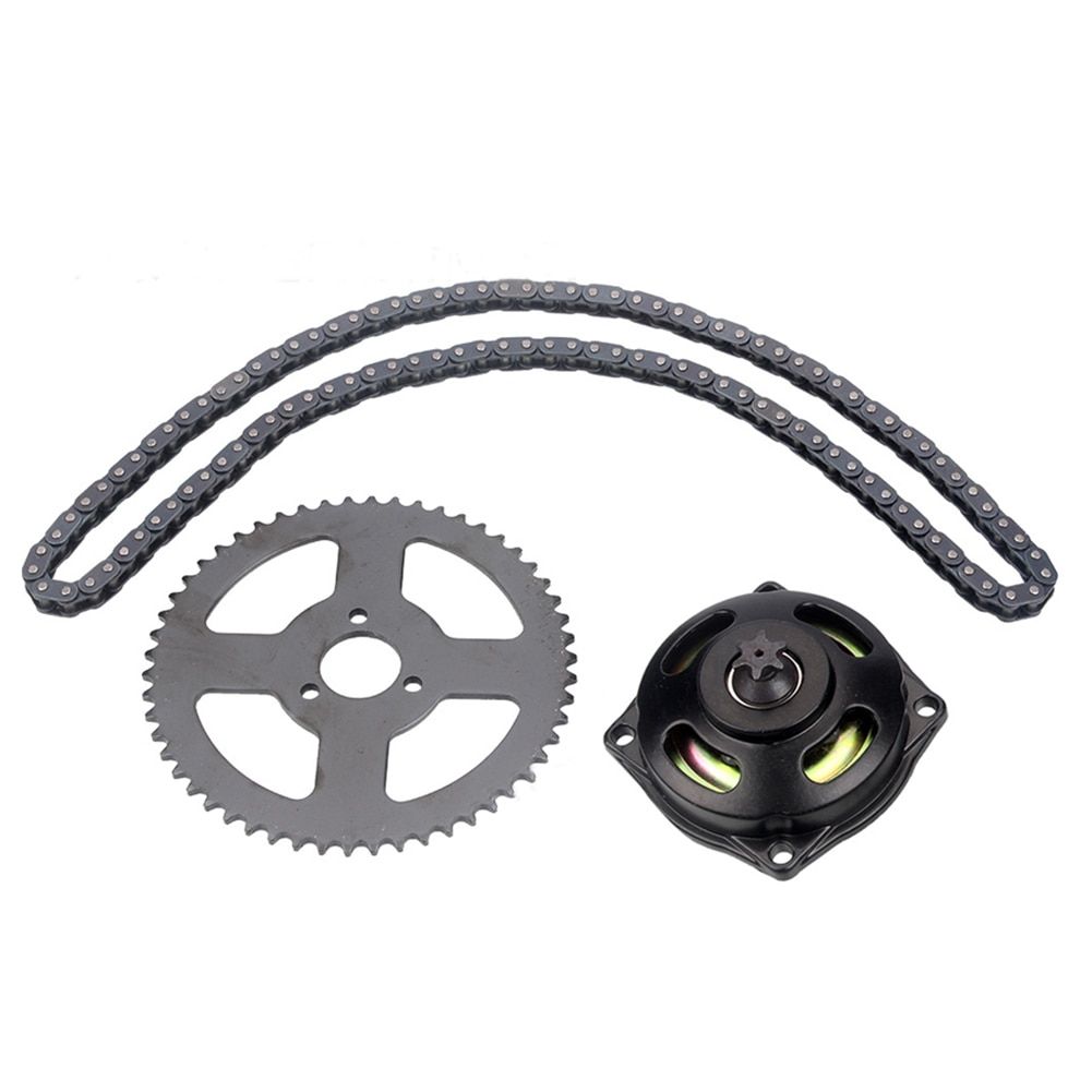 25H Chain 138 Links 68 Tooth Rear Sprocket 7 Teeth Clutch Gear Box / T8F 108Links 54T Sprocket 6T For Mini Moto Pocket Bike ATV Green