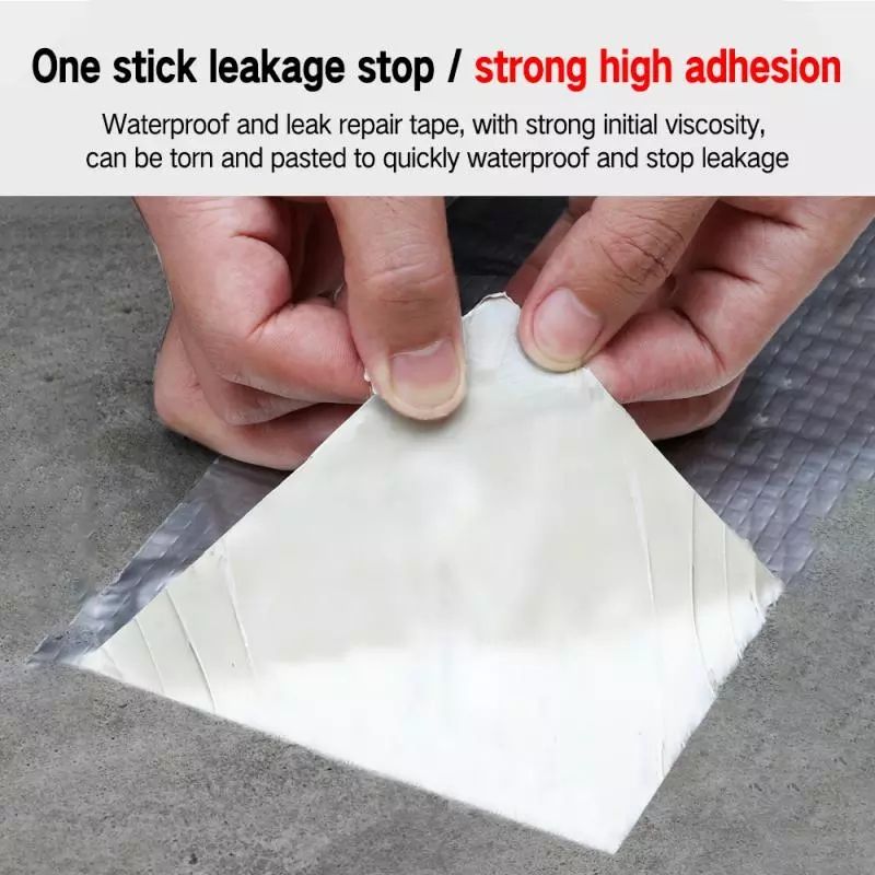 Waterproof Leak Stoppage Aluminum Foil Tapes 10cm By 500cm 16ft