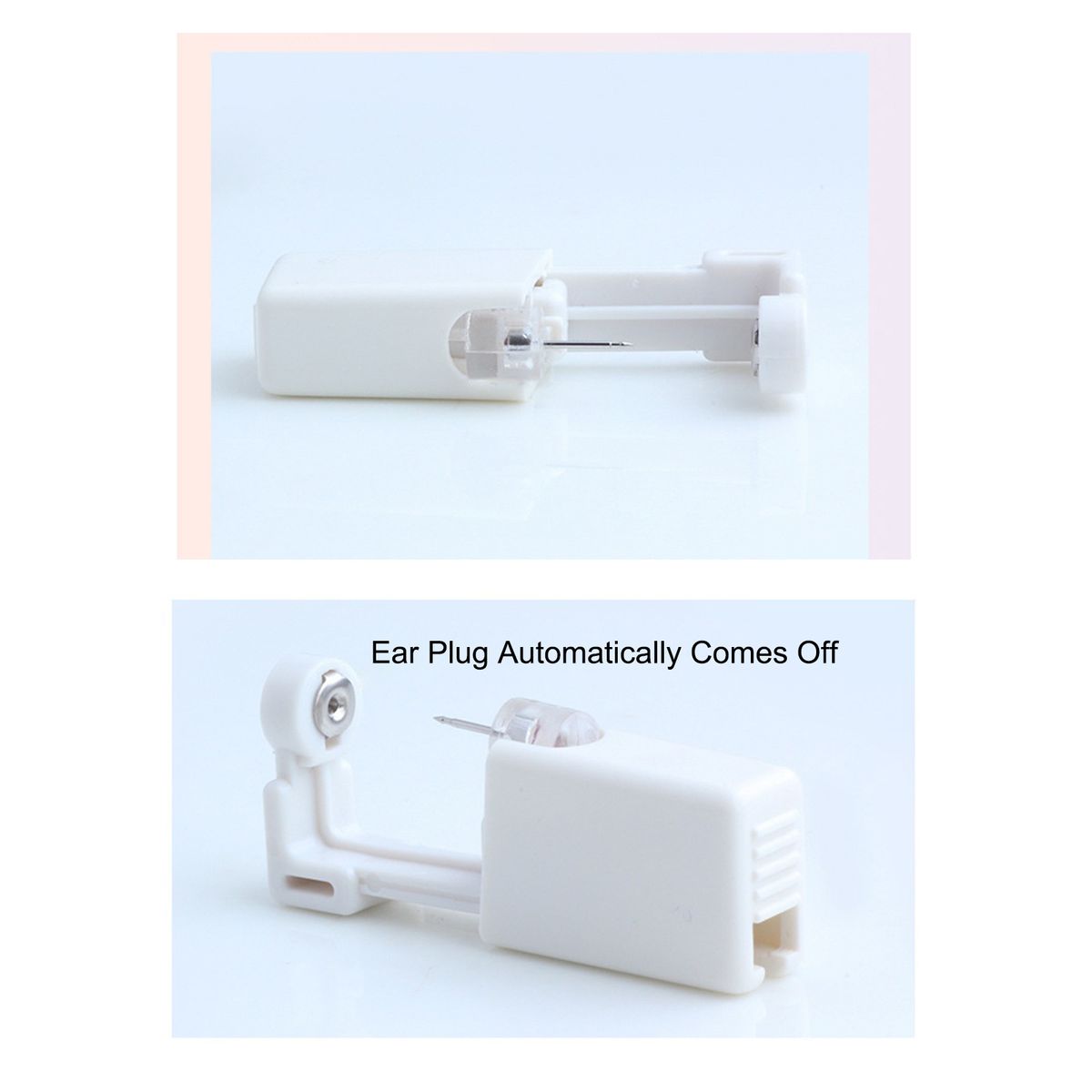 8PCS Self Ear Piercing Tool Stainless Steel Ear Piercing Gun