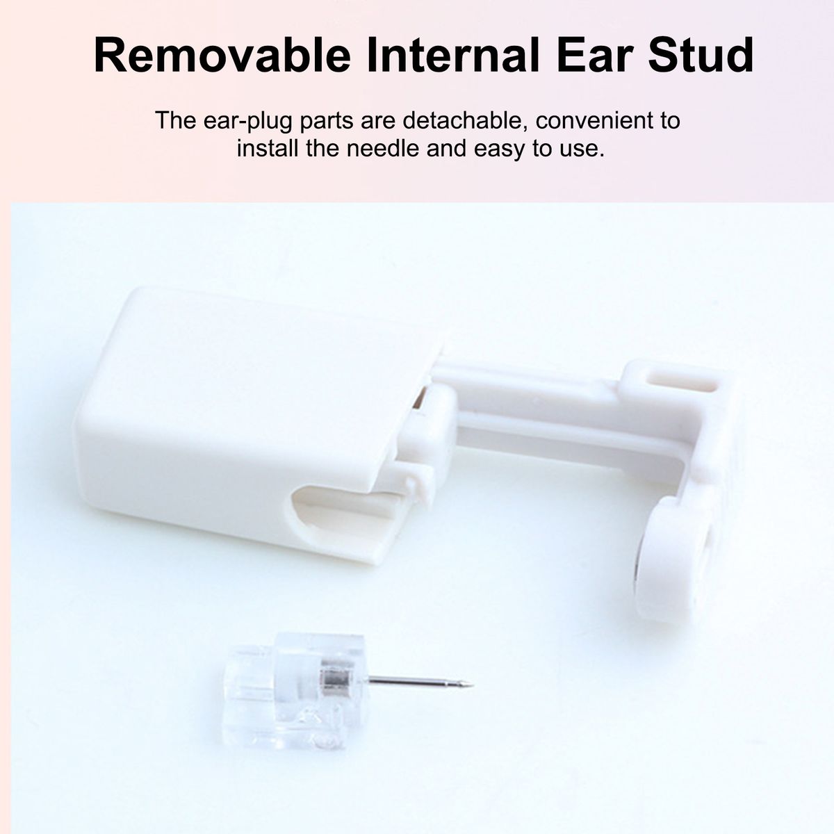 8PCS Self Ear Piercing Tool Stainless Steel Ear Piercing Gun