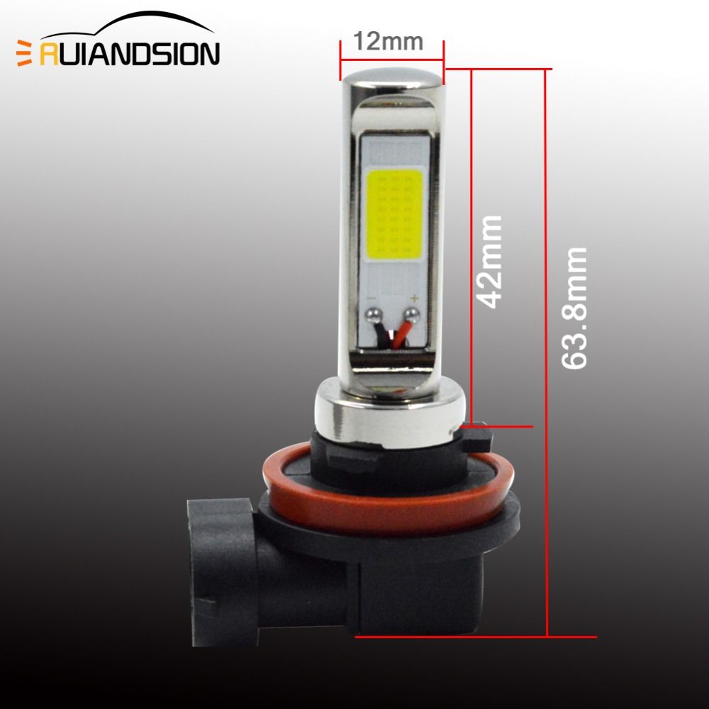 2x 80w Canbus Cob 900lm H1 H3 H7 Hb3 Hb4 H8 H11 Day Running