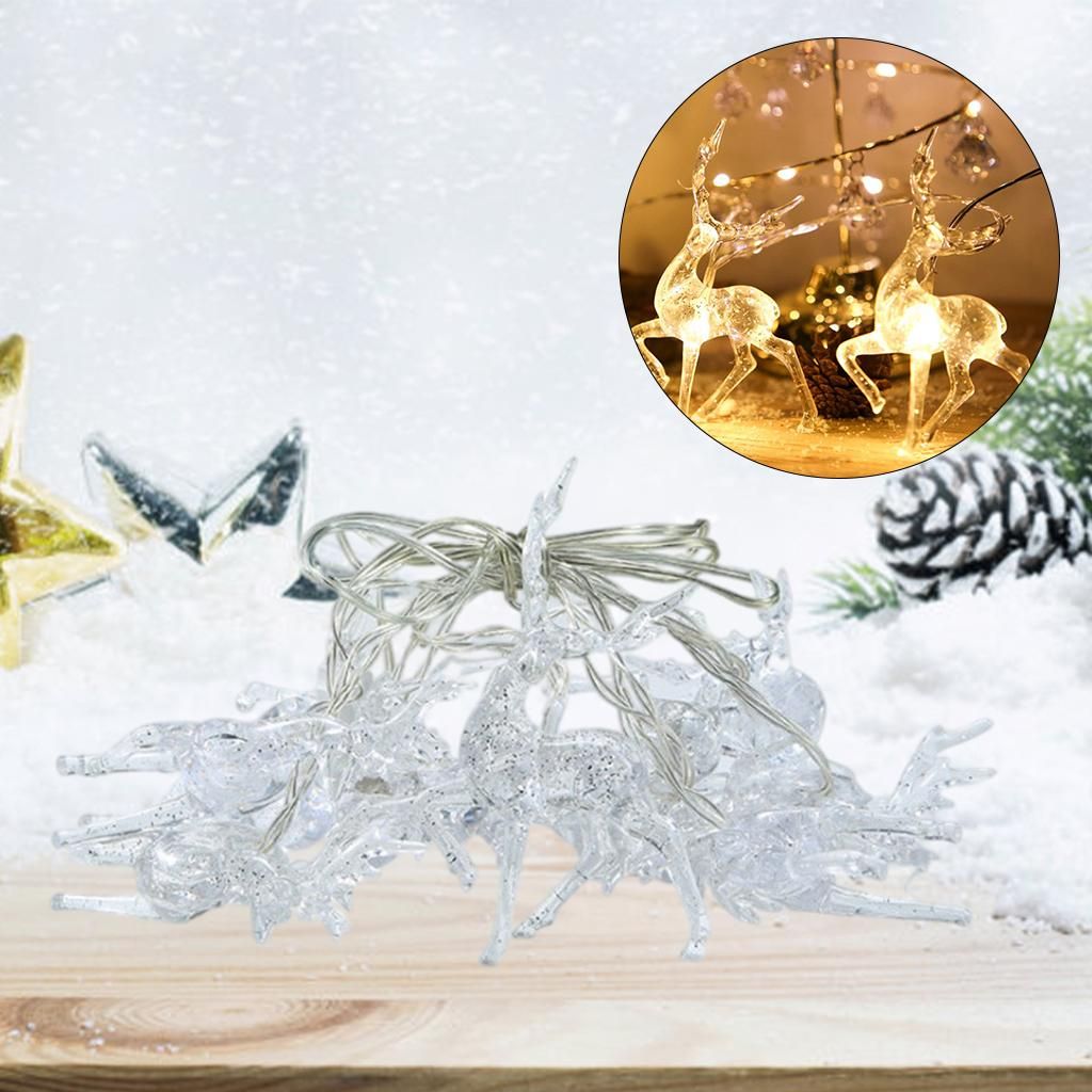 Decorative Elk String Light Fairy Lights For Living Room Colorful USB