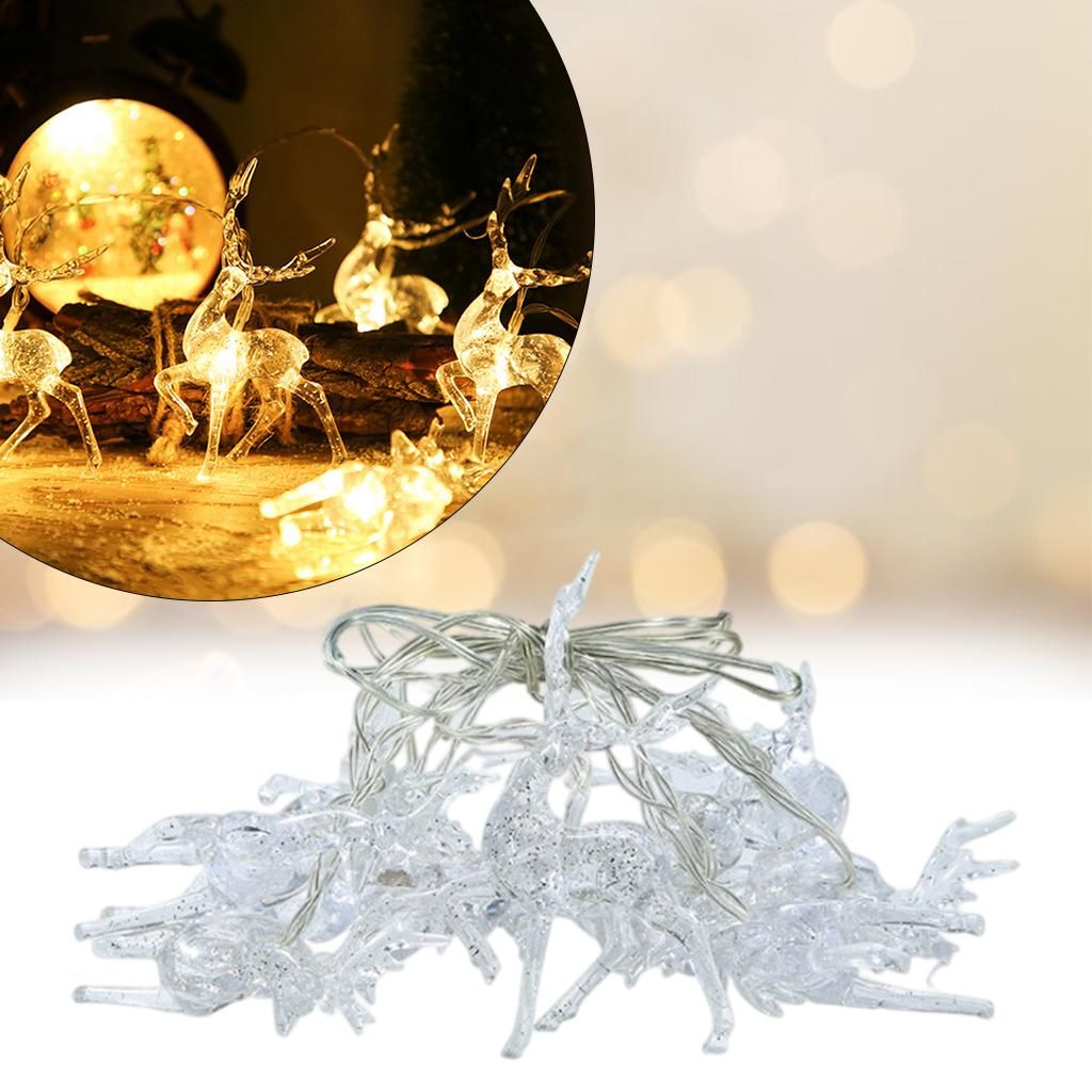 Decorative Elk String Light Fairy Lights For Living Room Colorful USB