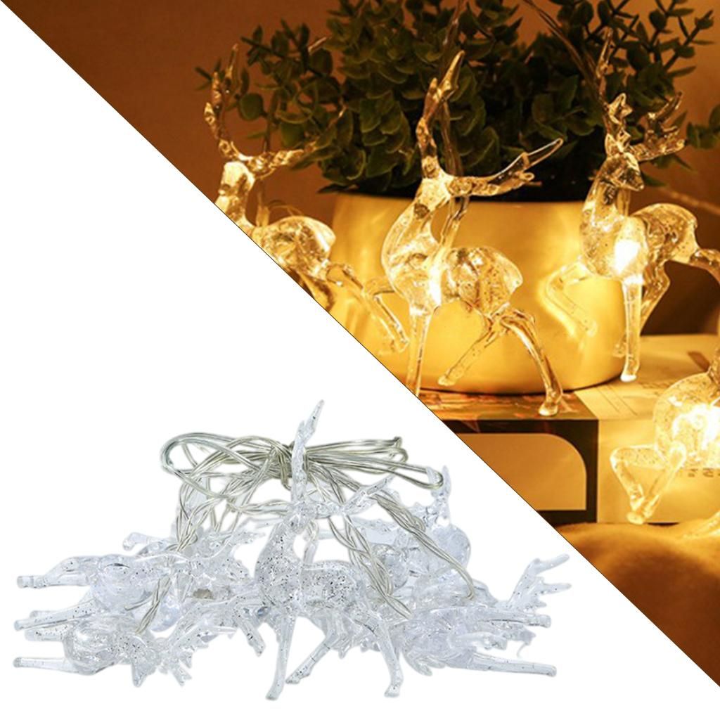 Decorative Elk String Light Fairy Lights For Living Room Colorful USB