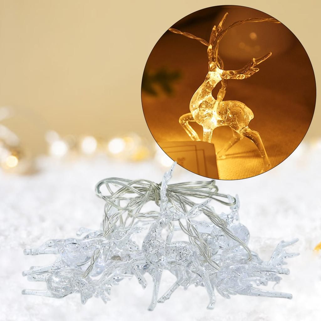 Decorative Elk String Light Fairy Lights For Living Room Colorful USB