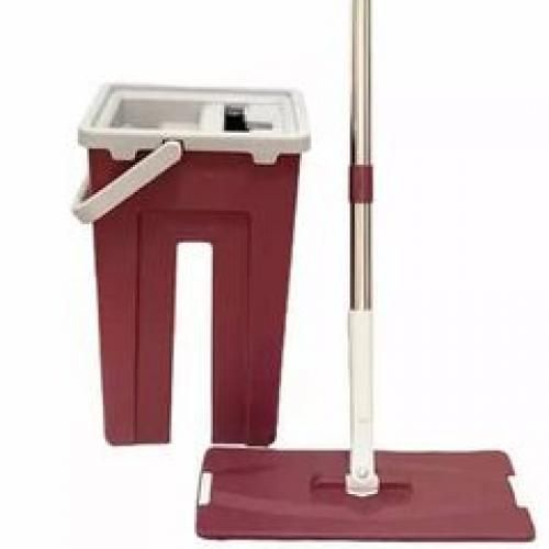 Portable Microfiber Mop With Bucket, Clean Squeeze Handsfree Mop