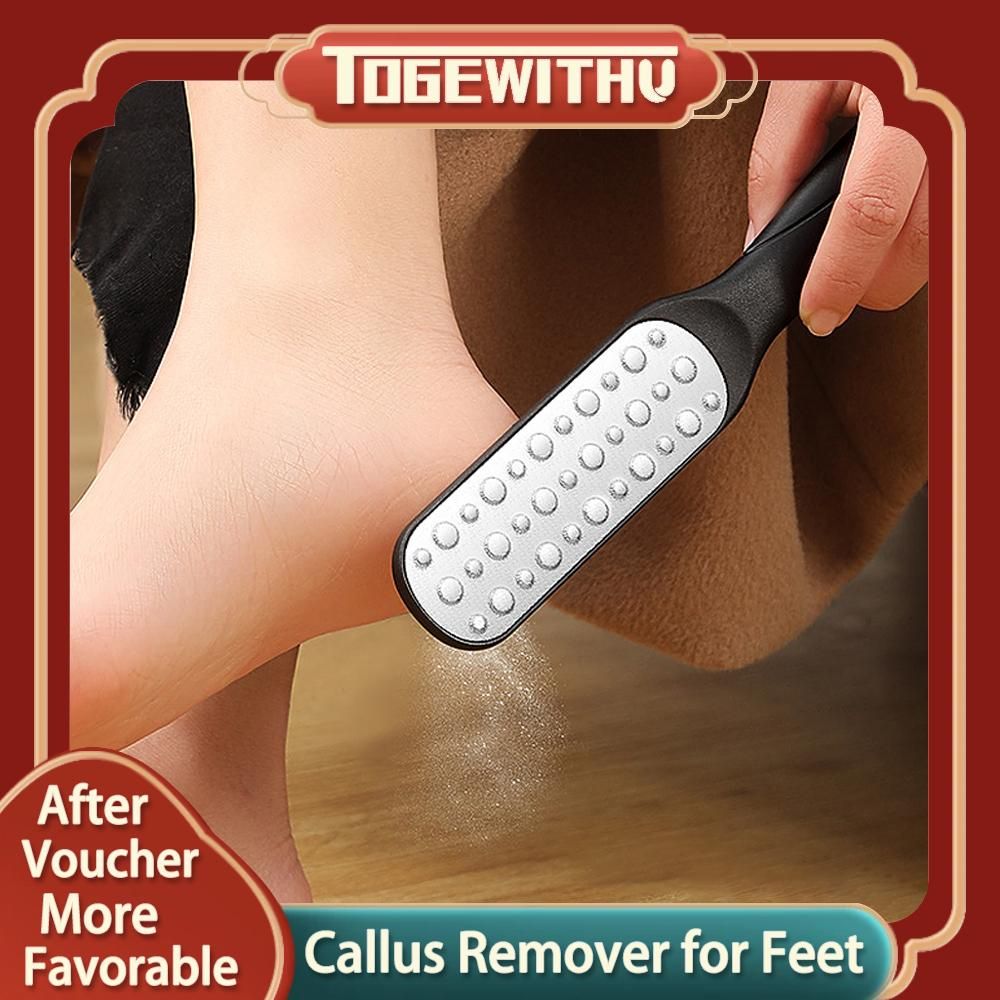 Callus Remover for Feet, Double-Sided Foot Files Stainless Steel Foot Rasp Dead Skin Callous Scraper Professional Pedicure Tool