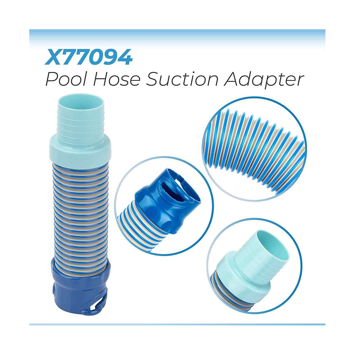 4Pcs X77094 Pool Vacuum Hose Adapter for Zodiac MX6 MX8 Pool Cleaner, Swimming Pool Suction Adapter Leaf Hose Adaptor
