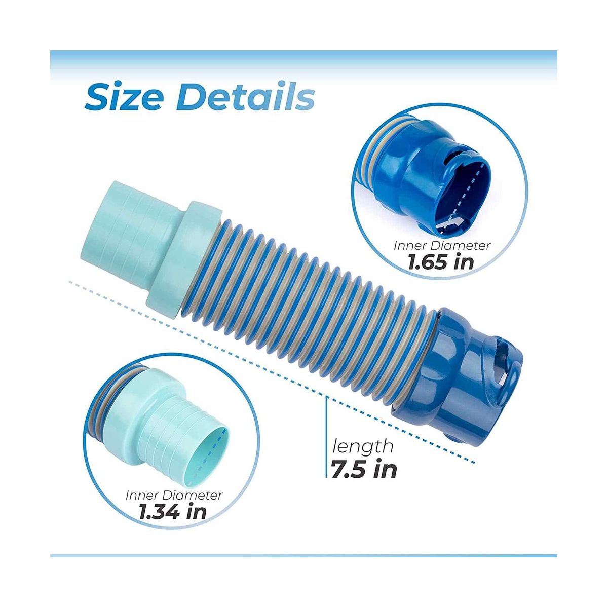 4Pcs X77094 Pool Vacuum Hose Adapter for Zodiac MX6 MX8 Pool Cleaner, Swimming Pool Suction Adapter Leaf Hose Adaptor
