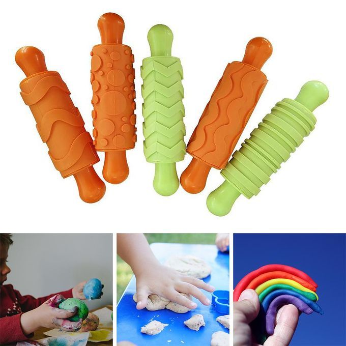 5pcs Art Clay Dough Roller DIY Crafts Plasticines Tool Supplies For