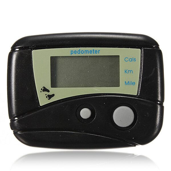 New Digital LCD Run Step Run Walking Calorie Counter Distance Clip-on Black