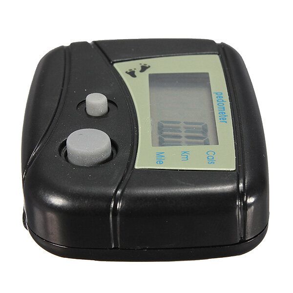New Digital LCD Run Step Run Walking Calorie Counter Distance Clip-on Black
