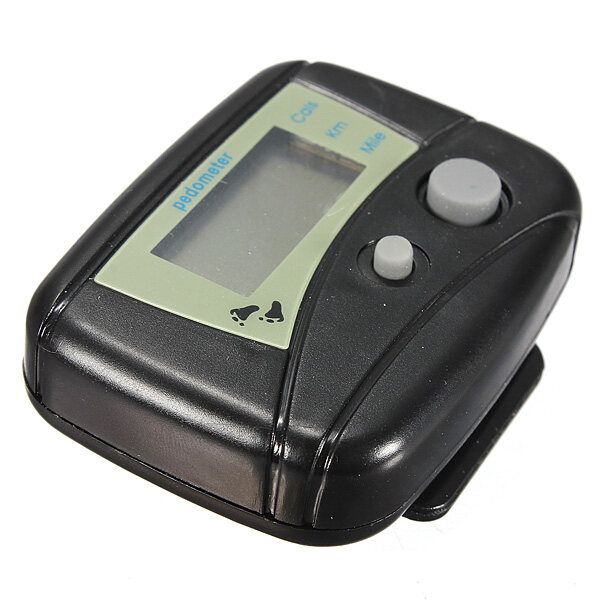 New Digital LCD Run Step Run Walking Calorie Counter Distance Clip-on Black