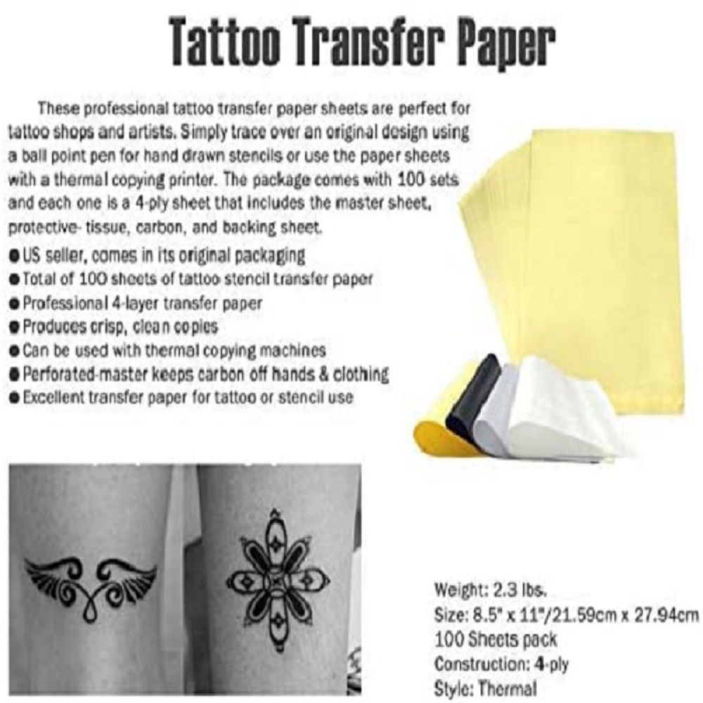 50 Pcs Tattoo Transfer Copier Paper Stencil Thermal Tracing