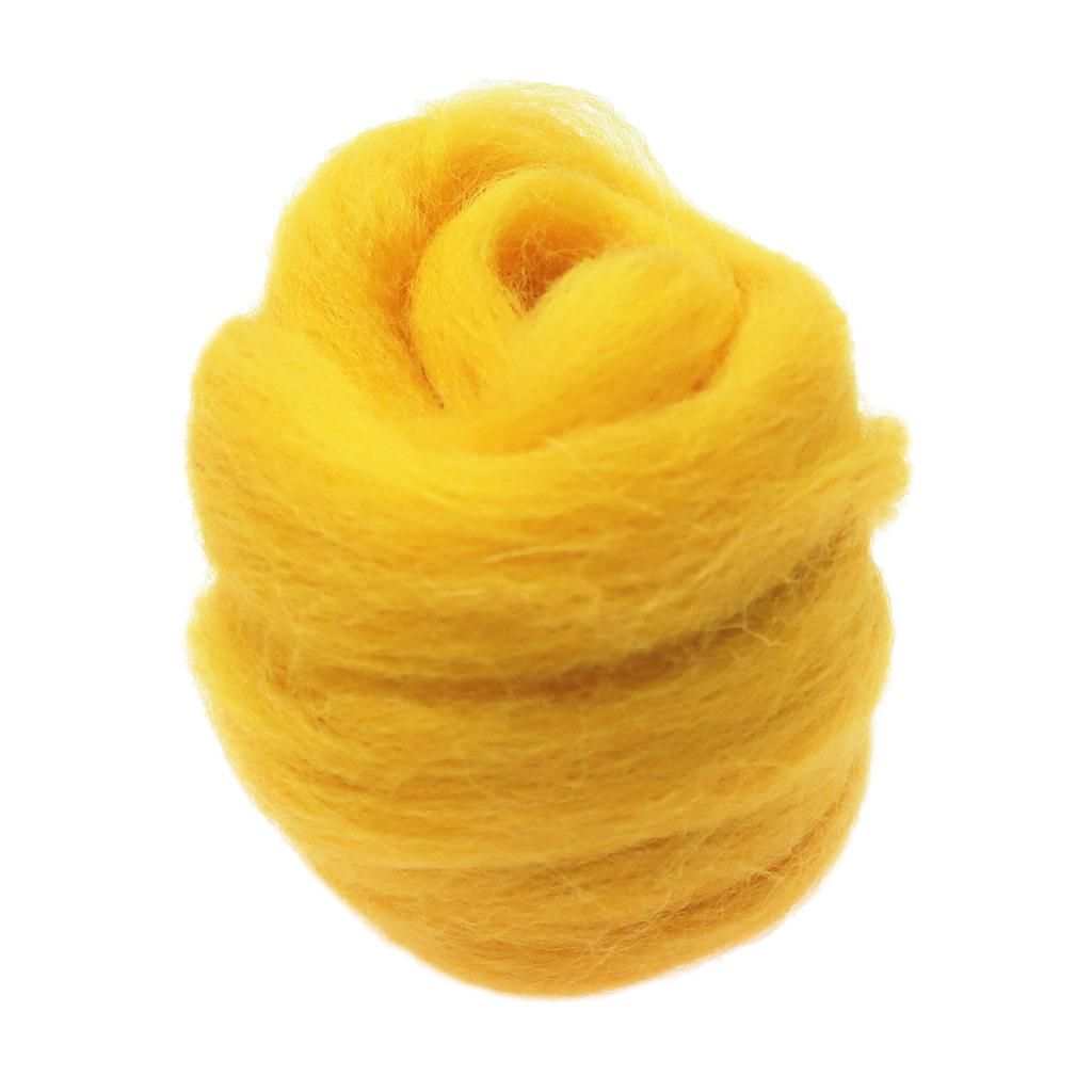 Felting Roving Wool Felting Supplies For  Felting Wool Yellow