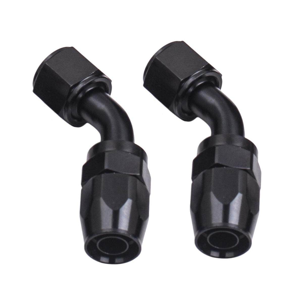 Aluminium Baffled Engine Oil Catch Can 0.75L Twin Port AN10 +3M Hose Fitting Kit