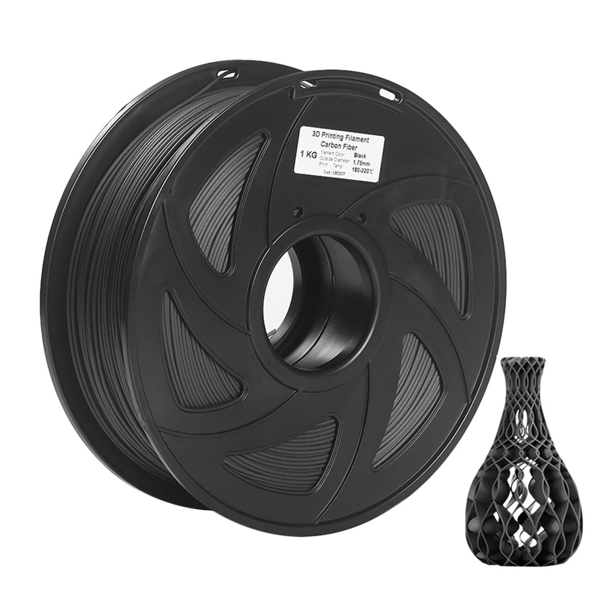 3D Printer Filament Carbon Fiber + PLA 1.75mm 1kg Spool