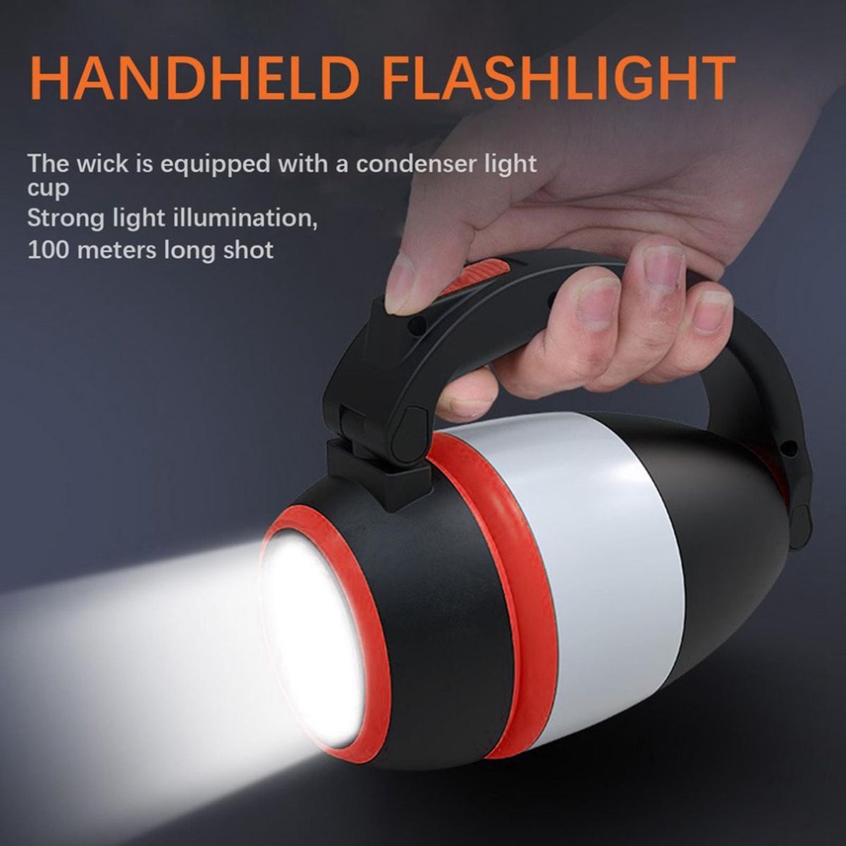 Camping Light Lantern Lamp Flashlight Torch Reading Light Flash Red